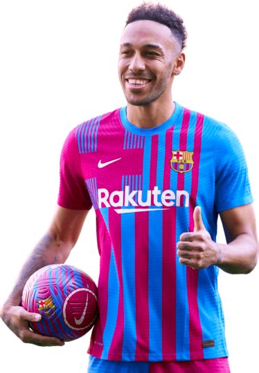 Pierre Emerick Aubameyang Barcelona Football Render Footyrenders