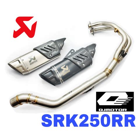 Akrapovic Qjmotor Srk Rr R M Full System Exhaust Stainless Ekzos