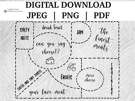 Charcuterie Layout Template Printable Word Searches