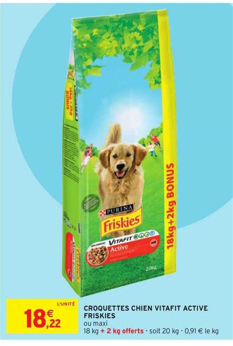 Promo Croquettes Chien Vitafit Active Friskies Chez Intermarch Contact