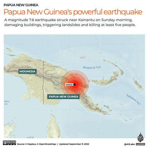 Five Killed As Powerful Earthquake Strikes Papua New Guinea Earthquakes News Al Jazeera