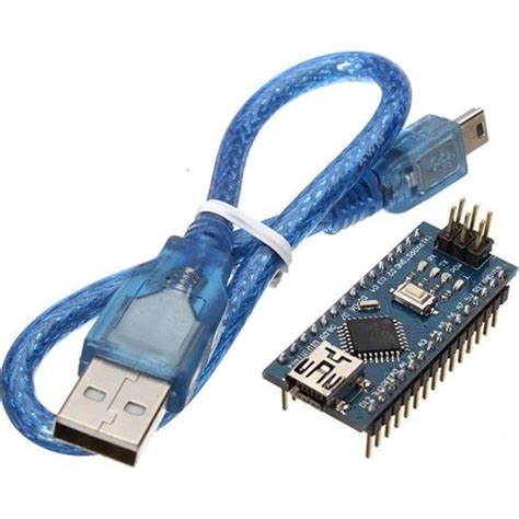 Robodinamik Arduino Nano Klon Usb Kablo Usb Chip Ch Fiyat