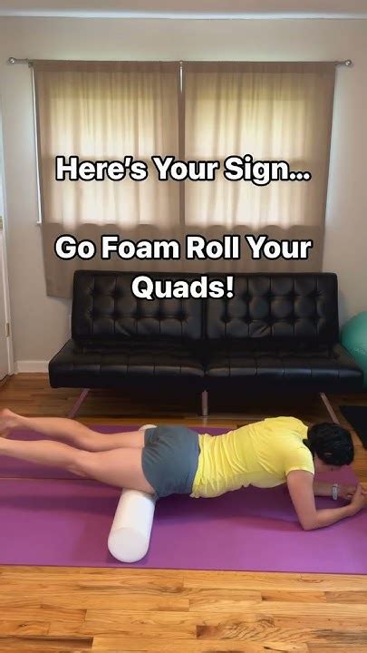 Time To Foam Roll Your Quads Youtube