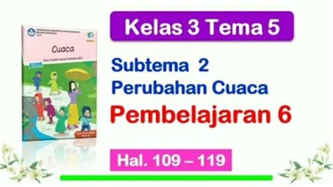 Soal Kunci Jawaban Buku Tematik Tema Kelas Sd Halaman Cuaca