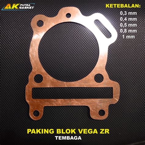 Jual Paking Blok Vega Zr Tembaga Packing Perpak Gasket Yamaha Vega Zr