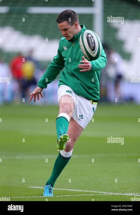 Irelands Johnny Sexton During The Warm Up Before The Guinness Six