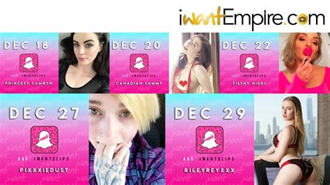 IWantEmpire Announces December Snapchat Takeovers XBIZ