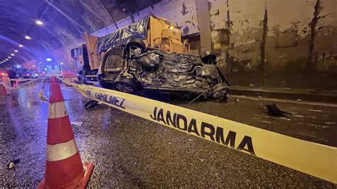 Bolu Da T Nelinde Zincirleme Kaza Stanbul Istikameti Trafi E Kapand