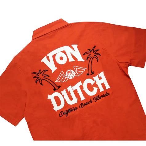 Jual Von Dutch Workshirt 0996 Terra Cotta Shopee Indonesia