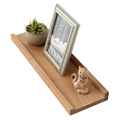 Amazon TREOAKWIS Oak Floating Shelves Natural Wood Wall Mounted