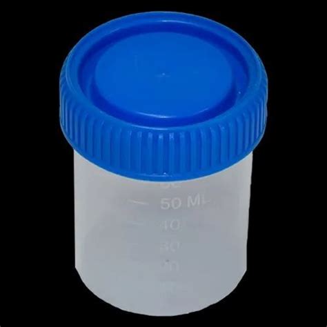 Blue Cap Specimen Containers For Medical Laboratory Capacity Ml