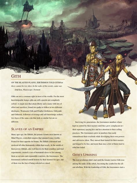 Gith Dungeons And Dragons Creatures Elements Of Fiction