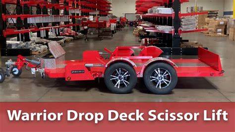 Warrior Drop Deck Scissor Lift Primo Trailer Youtube