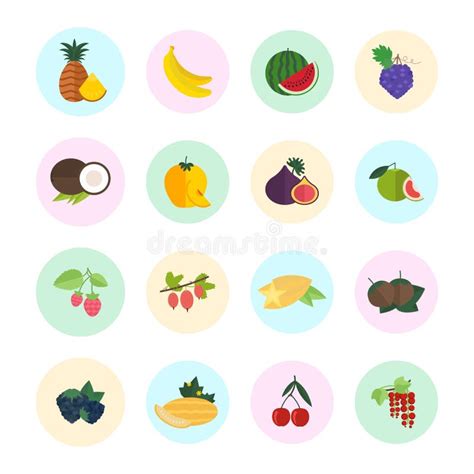 Fije El Ejemplo Del Vector De Frutas Stock de ilustración Ilustración