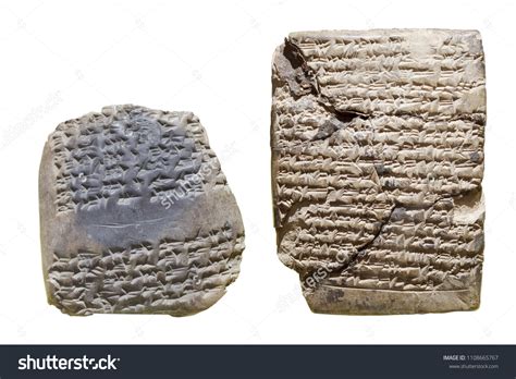 Cuneiform Tablets Nuzi Modern Yorghan Tepe Stock Photo 1108665767 ...