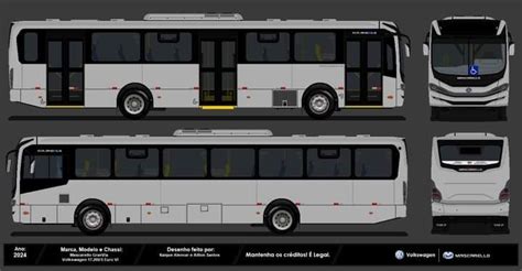 Mascarello Gran Via Volksbus S Euro Desenhos Nibus