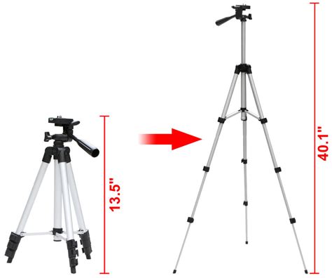 Universal Aluminum Portable Tripod Stand Camera Camcorder W Bag