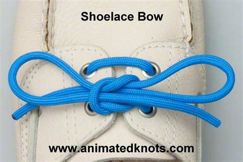 Shoelace How To Tie A Shoelace Bow Knots