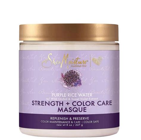 Shea Moisture Purple Rice Water Strength And Color Care Hair Mask