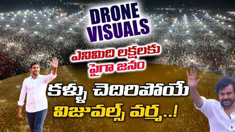 Exclusive Drone Visuals 8 లకషలక పగ జన yuvagalamnavasakam