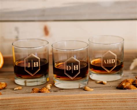 Personalized Whiskey Glass Groomsmen T Engraved Custom Etsy