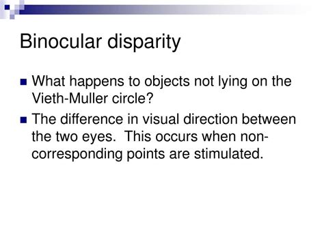 Ppt Binocular Vision And Space Perception Powerpoint Presentation