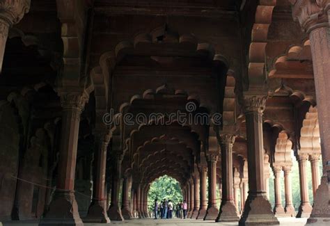 Indian Architecture in Red Fort, Delhi, India Stock Photo - Image of ...