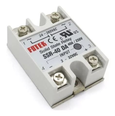 Rele De Estado Solido Ssr 40 Da 40a 24 380vac Fotek Arduino MercadoLibre