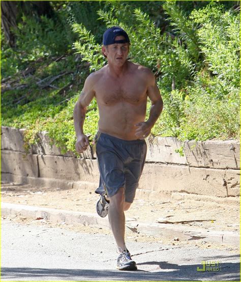 Sean Penn Shirtless Jogging In Malibu Hottest Actors Photo 20769179