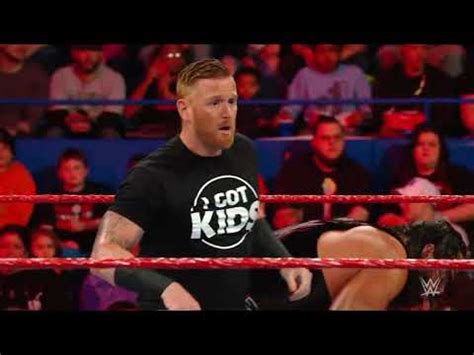 Heath Slater Rhyno Vs Authors Of Pain WWE RAW 04 16 18 YouTube