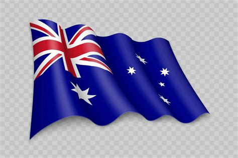 3D Realistic waving Flag of Australia 25355761 Vector Art at Vecteezy