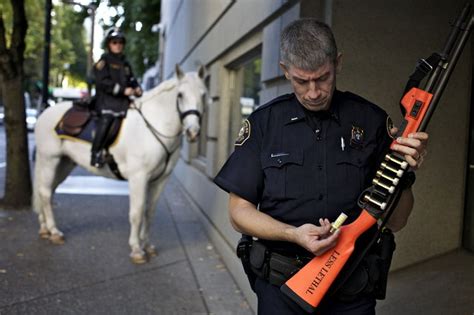 Portland Police Adopt New Safeguard For Beanbag Shotgun Ammunition