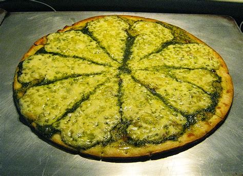 Let The Feasty Begin Green Pizza