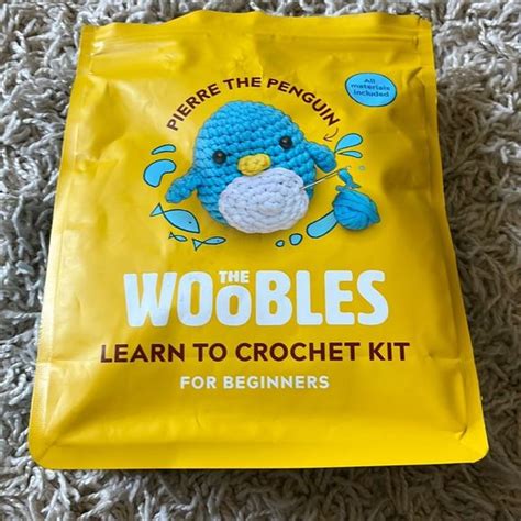 The Woobles Other The Woobles Pierre The Penguin Crochet Kit For