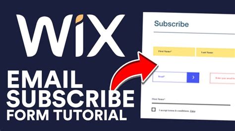 Wix Email Subscribe Form Tutorial Step By Step