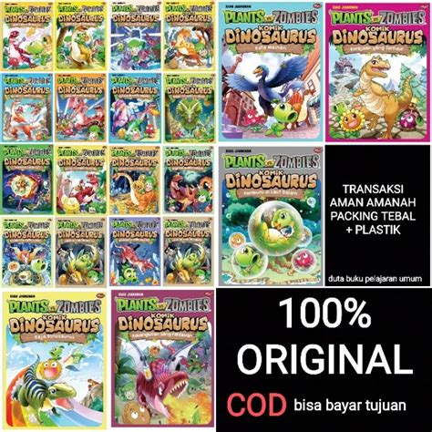 Jual Buku Komik Sains Anak Plants Vs Zombies Dinosaurus Shopee