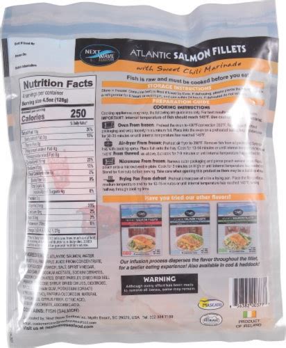 Next Wave Seafood Atlantic Salmon Fillets With Sweet Chili Marinade 4 Ct 45 Oz Frys Food