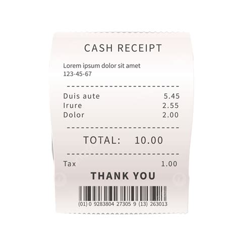 Receipt Bills Vector Hd Png Images Realistic Sales Receipt Bill Paper