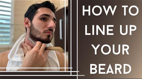 How To Line Up Your Beard With A Straight Razor Mens Grooming How