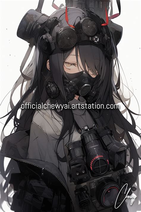 Artstation Gas Mask Girls