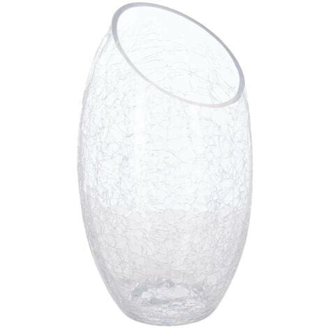 Gewölbte Vase Craquelé Glas H23 cm Atmosphera