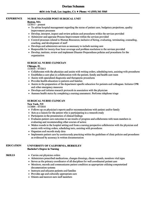 Medical Surgical Nurse Resume Sample Ralphbaber Blog