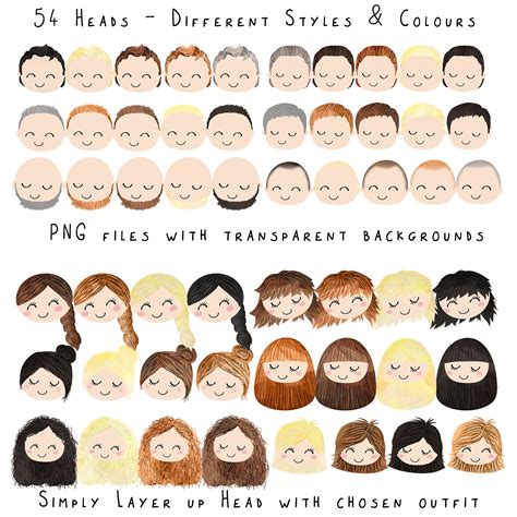 People Clipart Family Portrait Clipart Instant Download - Etsy