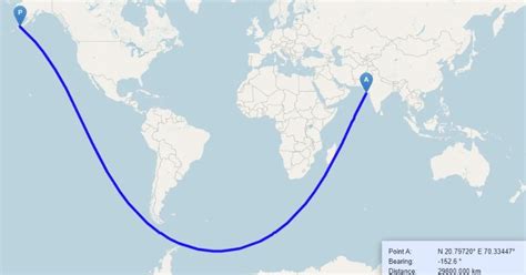 India & US Connected Via Direct Sea Route? 2D Map Depicts The Closest Way!