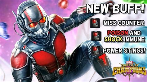 The Antman Buff Miss Counter Poison And Shock Immunity And More Marvel Contest Of