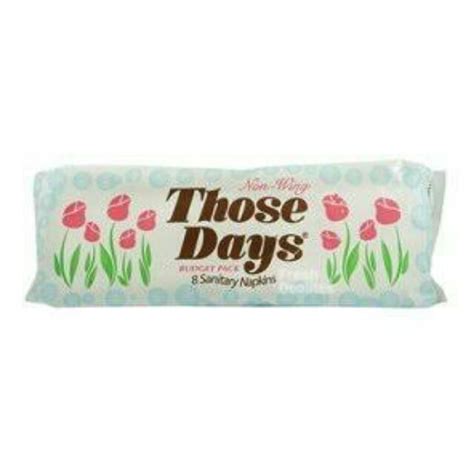 THOSE DAYS NAPKIN W/O WINGS | Shopee Philippines