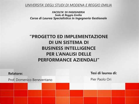 Ppt Progetto Ed Implementazione Di Un Sistema Di Business