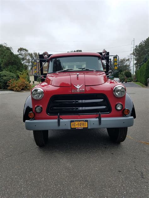 Picture Car Services Ltd Dodge Model R 2 Ton Flatbed Stake Truck Red 1956 Flatbed Stake Truck