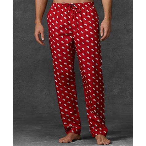 Ralph Lauren Novelty Print Woven Pajama Pants In Red For Men Lyst