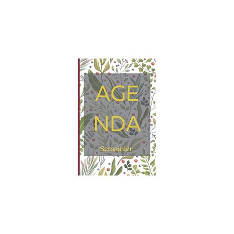 Buy Agenda Semainier Agenda Fleurie No L Sans Date Petit Format A